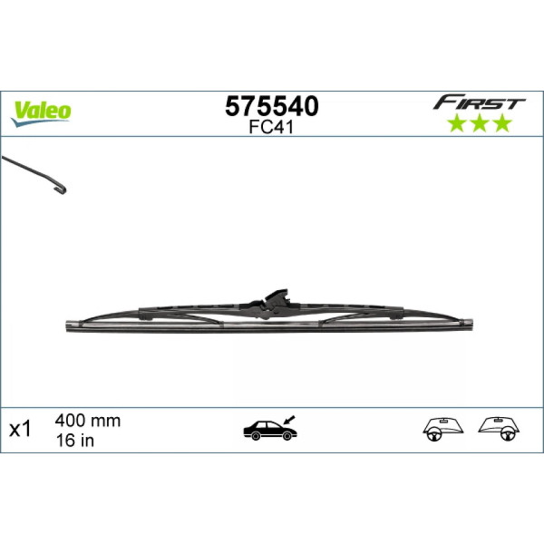 Tīrītājs Valeo First VF41, 400 mm