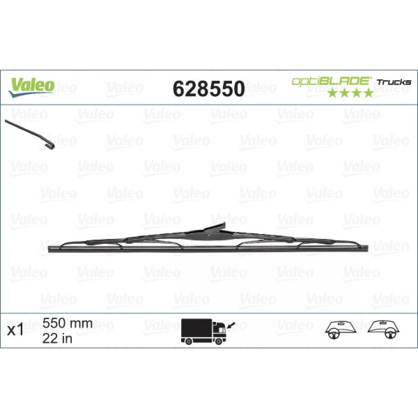 Tīrītājs Valeo Optiblade Trucks, 550 mm