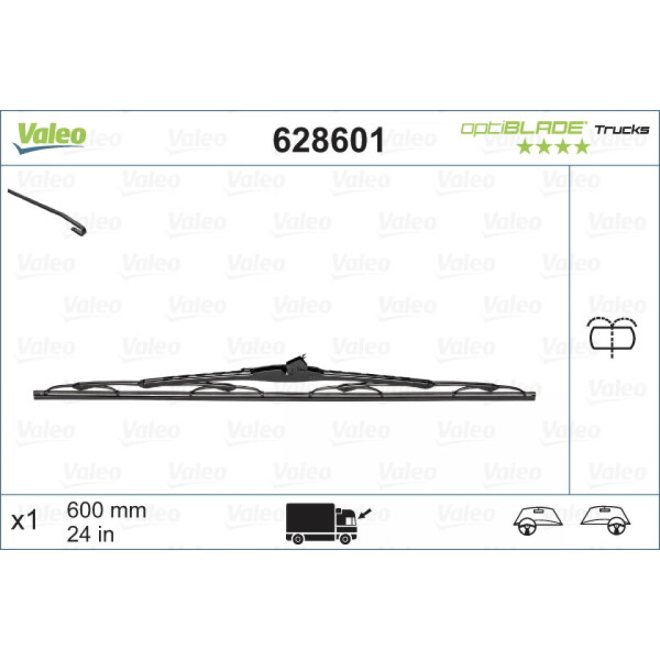 Tīrītājs Valeo Optiblade Trucks, 600 mm
