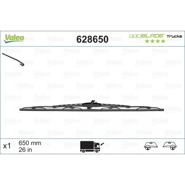 Tīrītājs Valeo Optiblade Trucks, 650 mm
