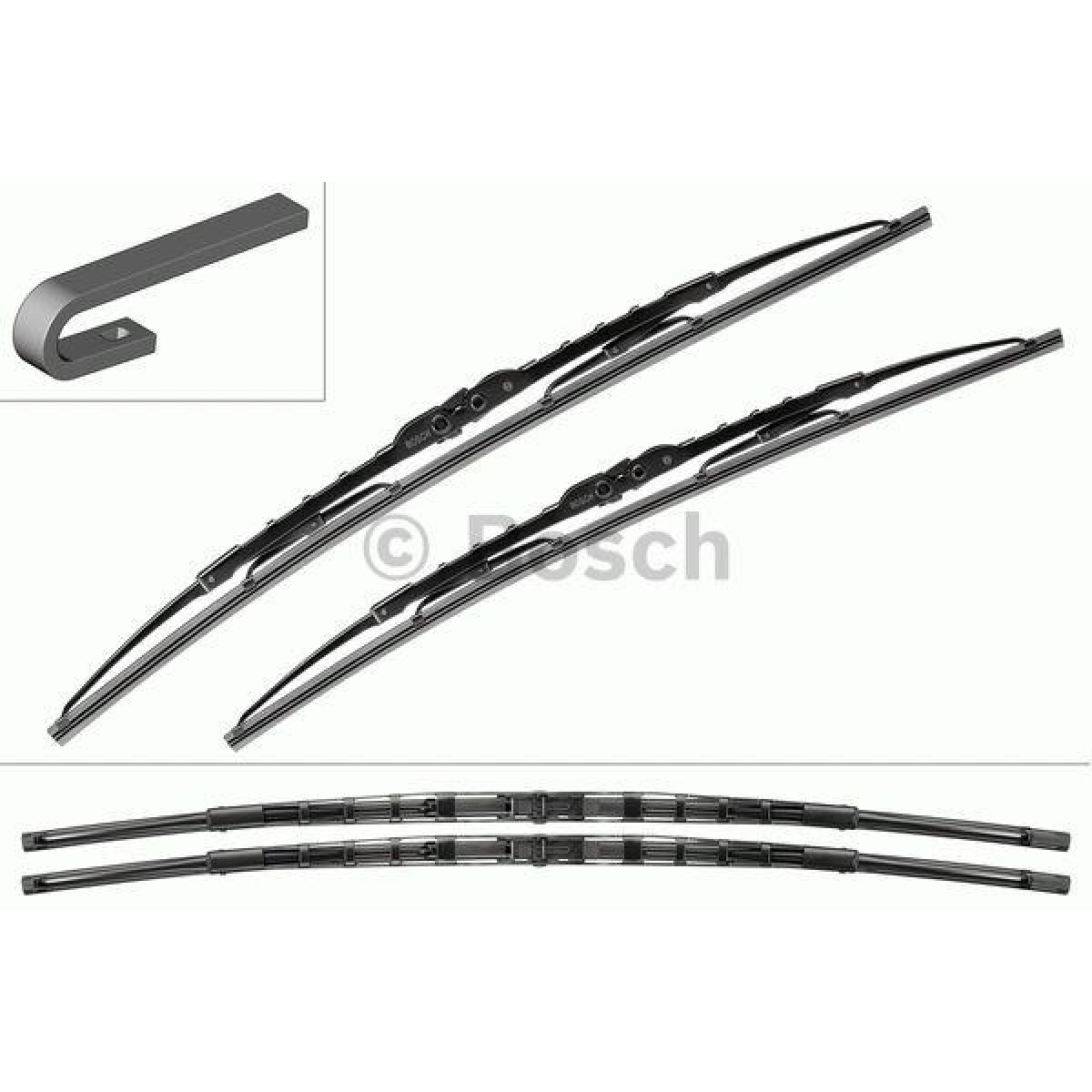 Tīrītāju komplekts Bosch Twin 532, 700/700 mm Tīrītāju komplekts Bosch Twin 532, 700/700 mm