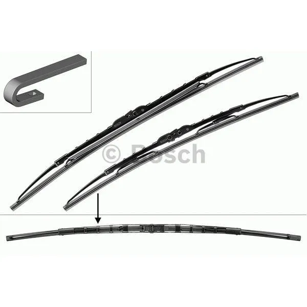 Tīrītāju komplekts Bosch Twin Spoiler 465S, 475/475 mm