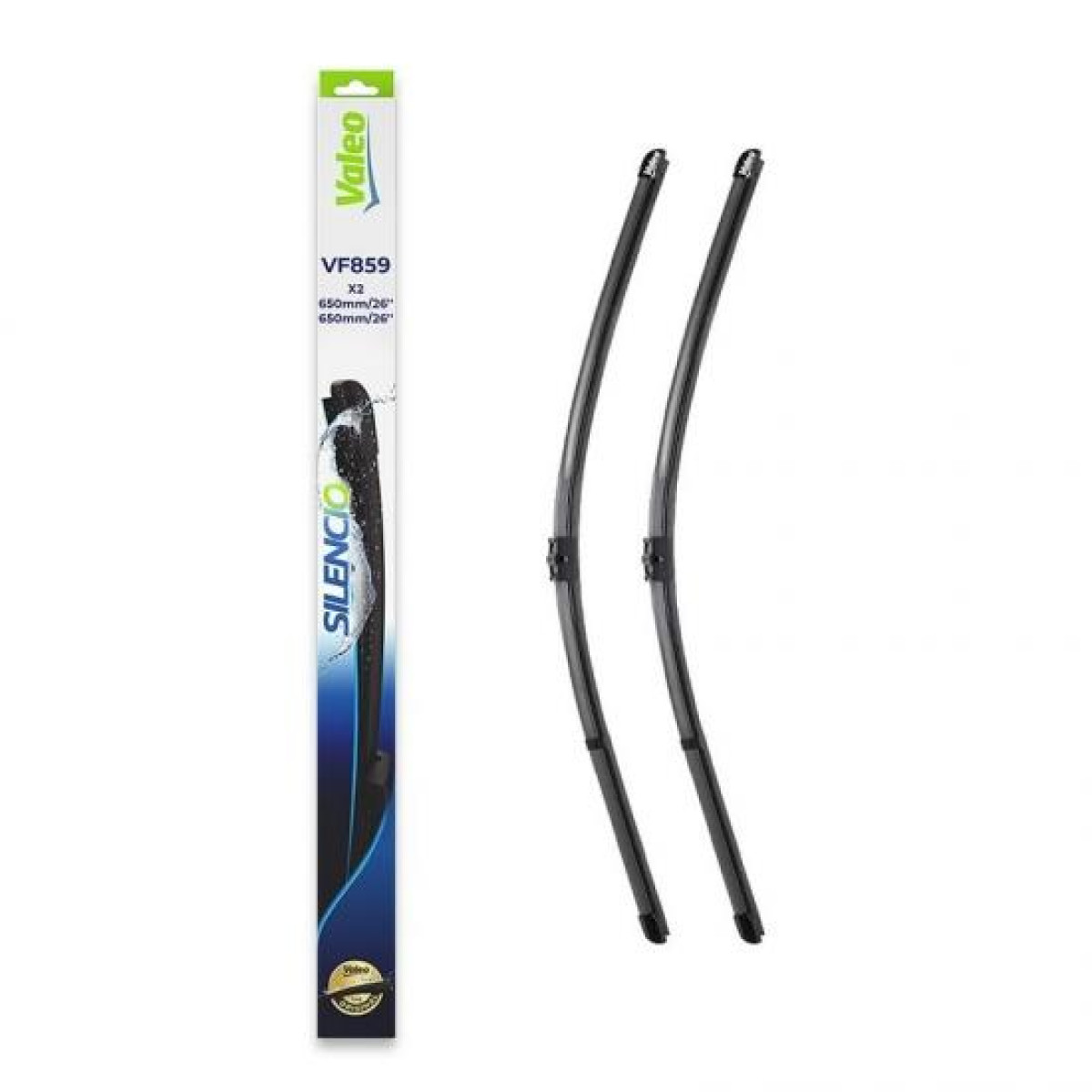 Tīrītāju komplekts Valeo Silencio VF859, 650/650 mm Tīrītāju komplekts Valeo Silencio VF859, 650/650 mm