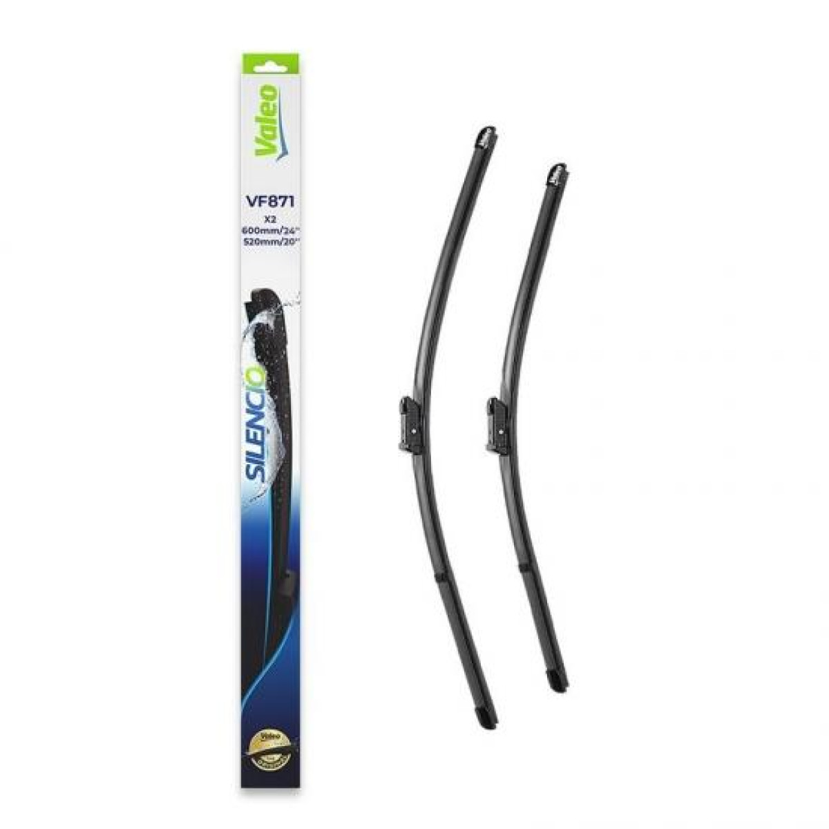 Tīrītāju komplekts Valeo Silencio VF871, 600/520 mm Tīrītāju komplekts Valeo Silencio VF871, 600/520 mm