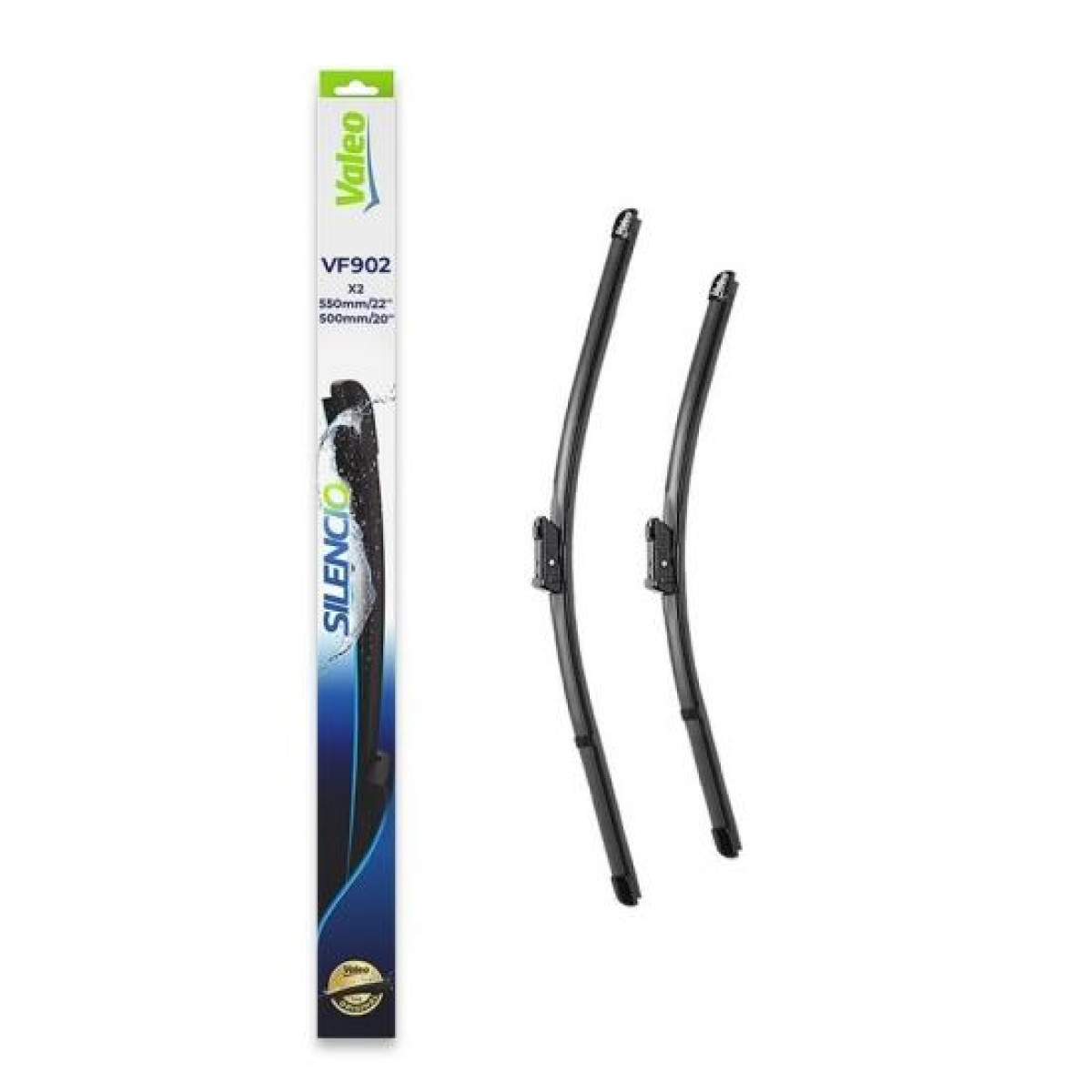 Tīrītāju komplekts Valeo Silencio VF902, 550/500 mm Tīrītāju komplekts Valeo Silencio VF902, 550/500 mm