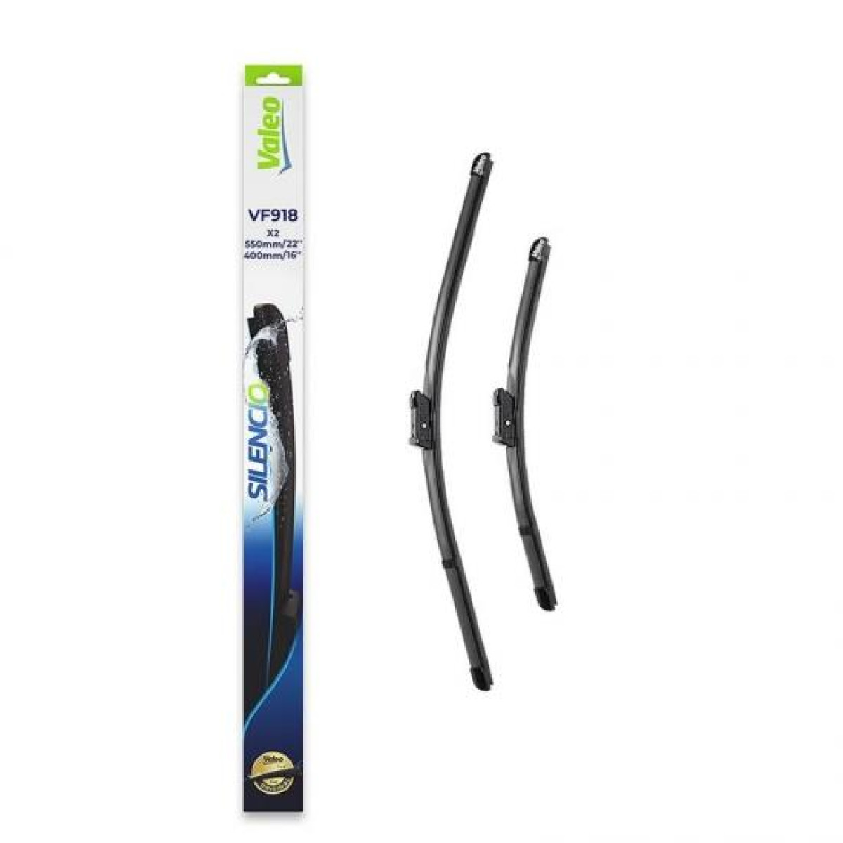 Tīrītāju komplekts Valeo Silencio VF918, 550/400 mm Tīrītāju komplekts Valeo Silencio VF918, 550/400 mm