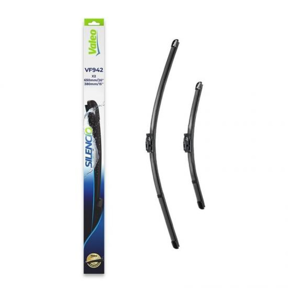 Tīrītāju komplekts Valeo Silencio VF942, 650/380 mm Tīrītāju komplekts Valeo Silencio VF942, 650/380 mm
