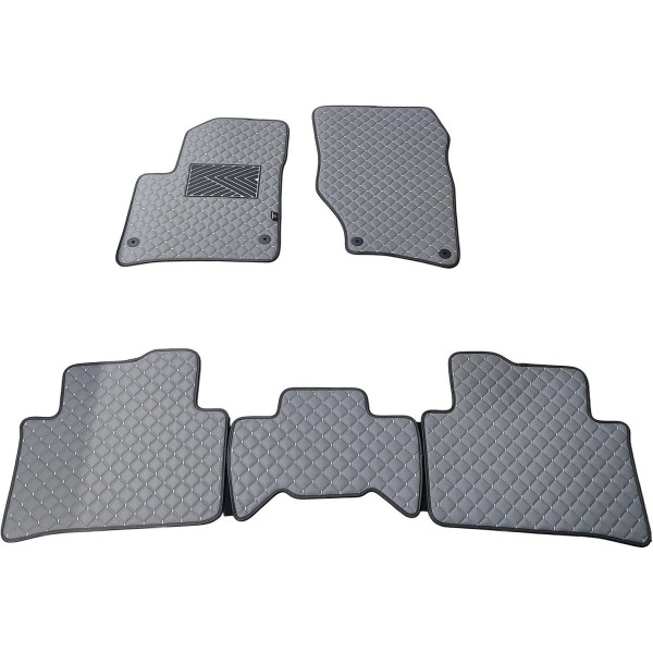 Eko ādas paklājiņi QuiltyMats AUDI Q7 2005-2015g. (Pelēks / pelēkas šuves)