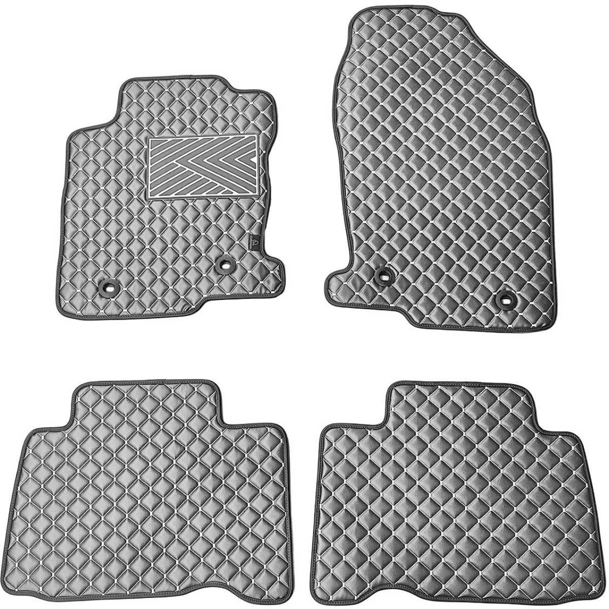 Eko ādas paklājiņi QuiltyMats LEXUS NX 2014-2021g. (Pelēks / pelēkas šuves)