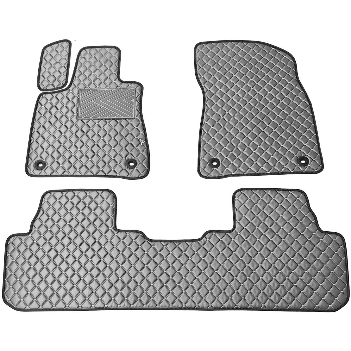 Eko ādas paklājiņi QuiltyMats LEXUS RX 2015-2022g. (Pelēks / pelēkas šuves)