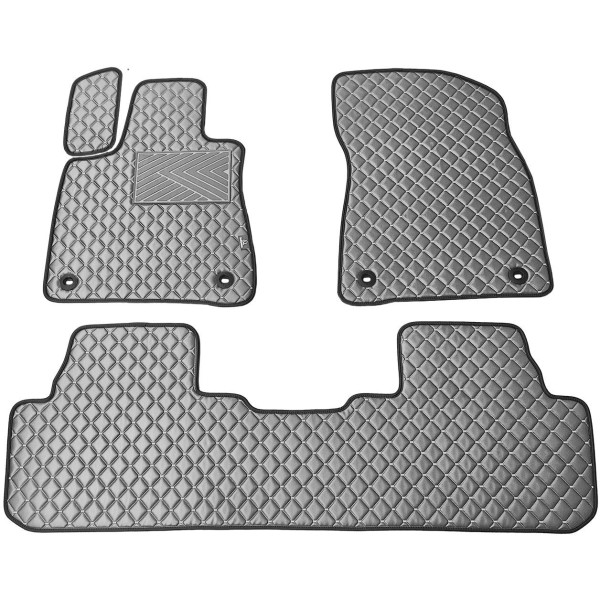 Eko ādas paklājiņi QuiltyMats LEXUS RX 2015-2022g. (Pelēks / pelēkas šuves)