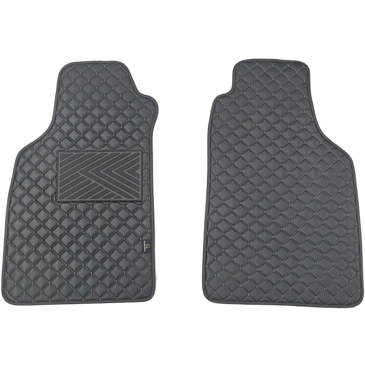 Eko ādas paklājiņi QuiltyMats LIGIER JS50 no 2012g. (Melna / melnas šuves)