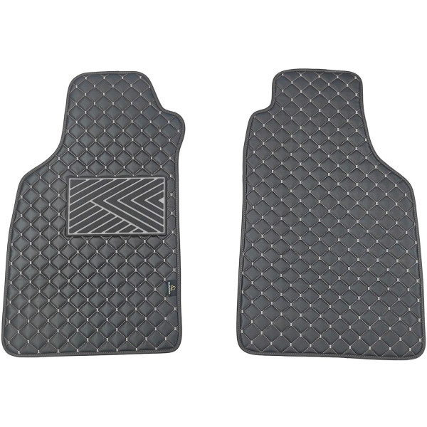 Eko ādas paklājiņi QuiltyMats LIGIER JS50 no 2012g. (Melna / pelēkas šuves)