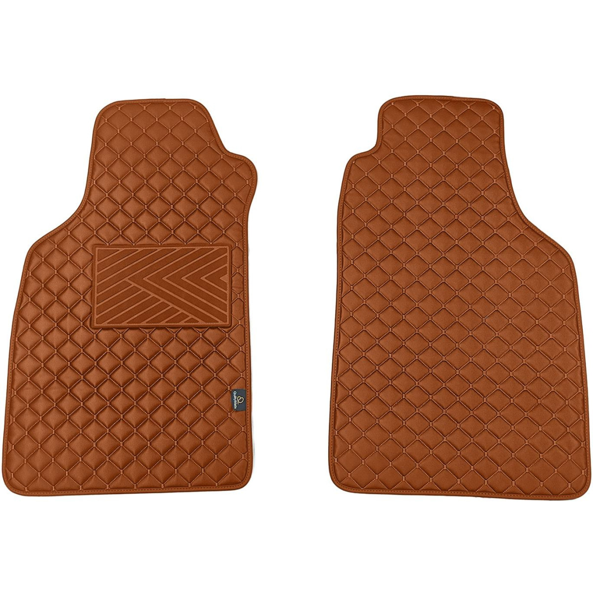 Eko ādas paklājiņi QuiltyMats LIGIER JS50 no 2012g. (Brūns / brūnas šuves)