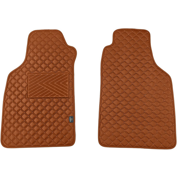 Eko ādas paklājiņi QuiltyMats LIGIER JS50 no 2012g. (Brūns / brūnas šuves)