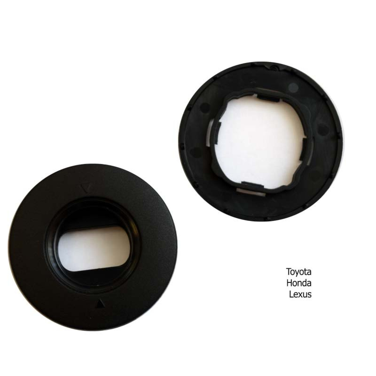 Paklājiņa turētājs, ovāls, melns (Toyota)