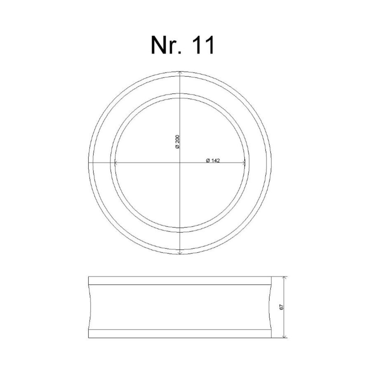 Atsperes pastiprinājuma gumija Nr. 11 SUV, AUTOBUSS