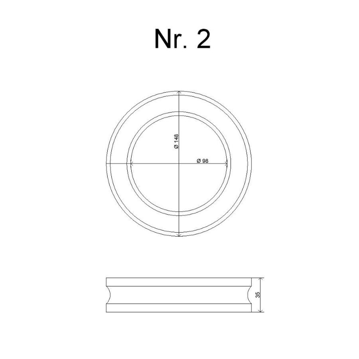 Atsperes pastiprinājuma gumija Nr. 2