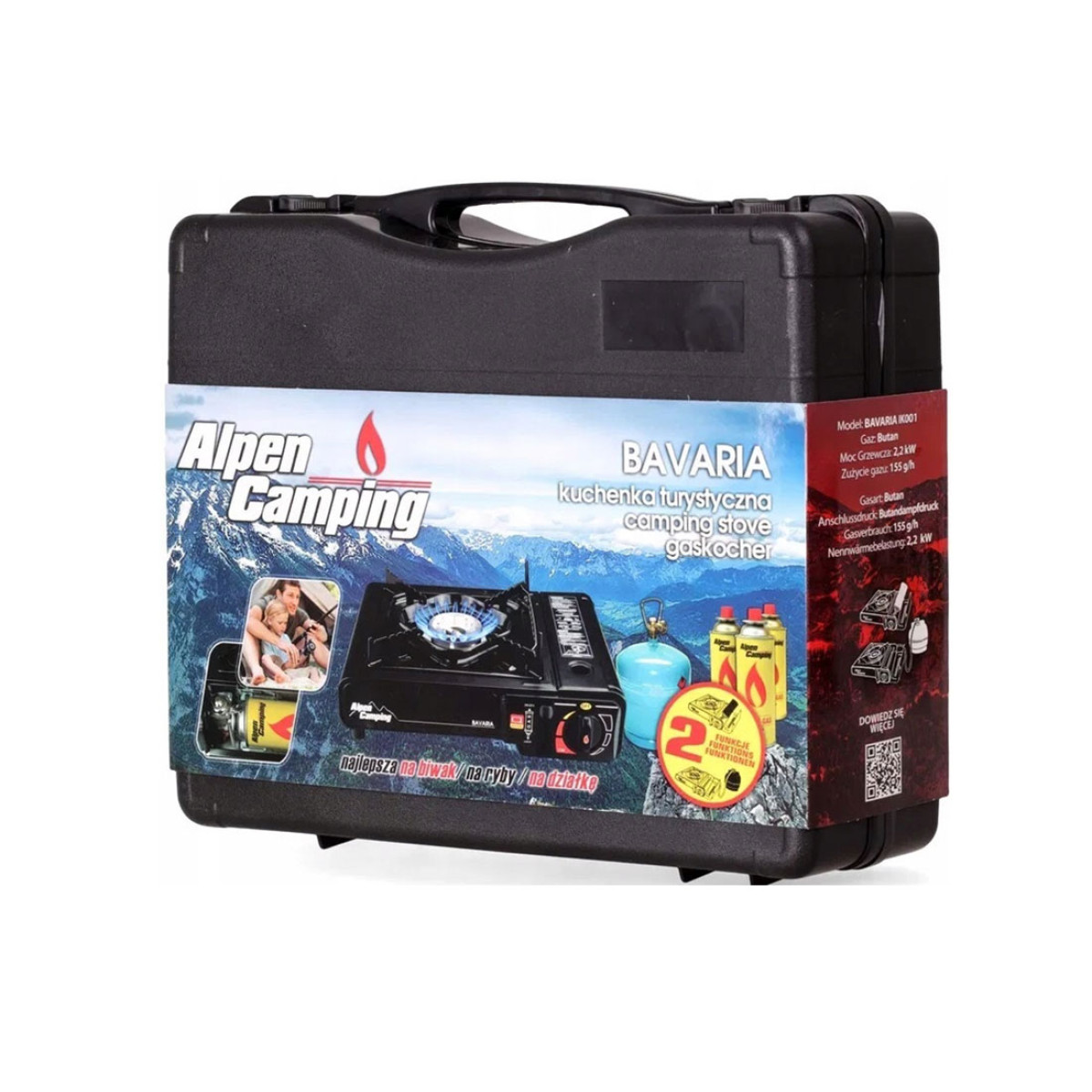 Tūrisma gāzes plīts, Alpen Camping Bavaria IK001