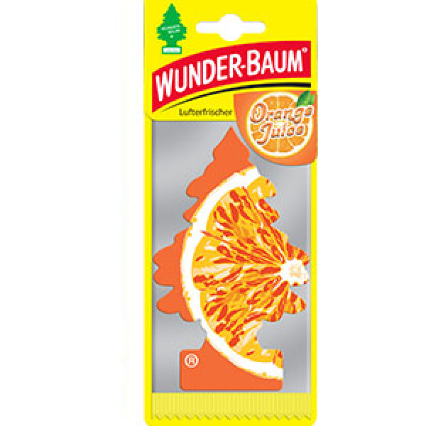 Wunder-Baum Tree Orange Juice, gaisa atsvaidzinātājs Wunder-Baum Tree Orange Juice, gaisa atsvaidzinātājs