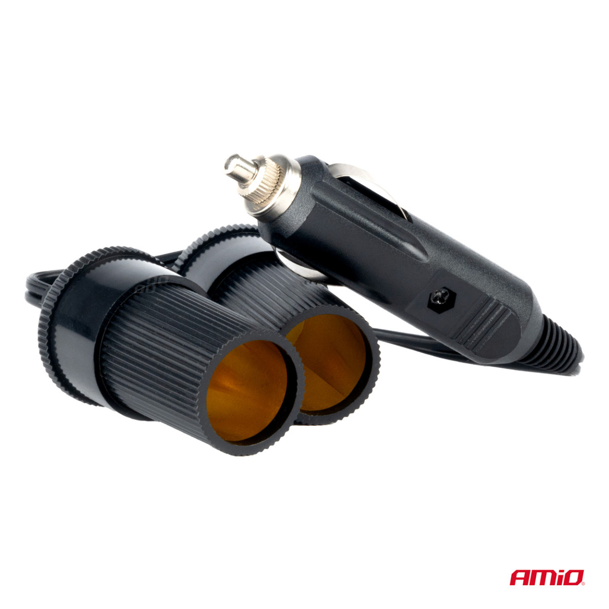 Automašīnas strāvas rozetes sadalītājs 12/24V, AMIO-03801