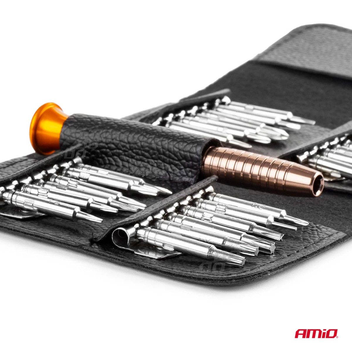 Precīzs skrūvgriezis ar 25 uzgaļiem, AMIO-02839