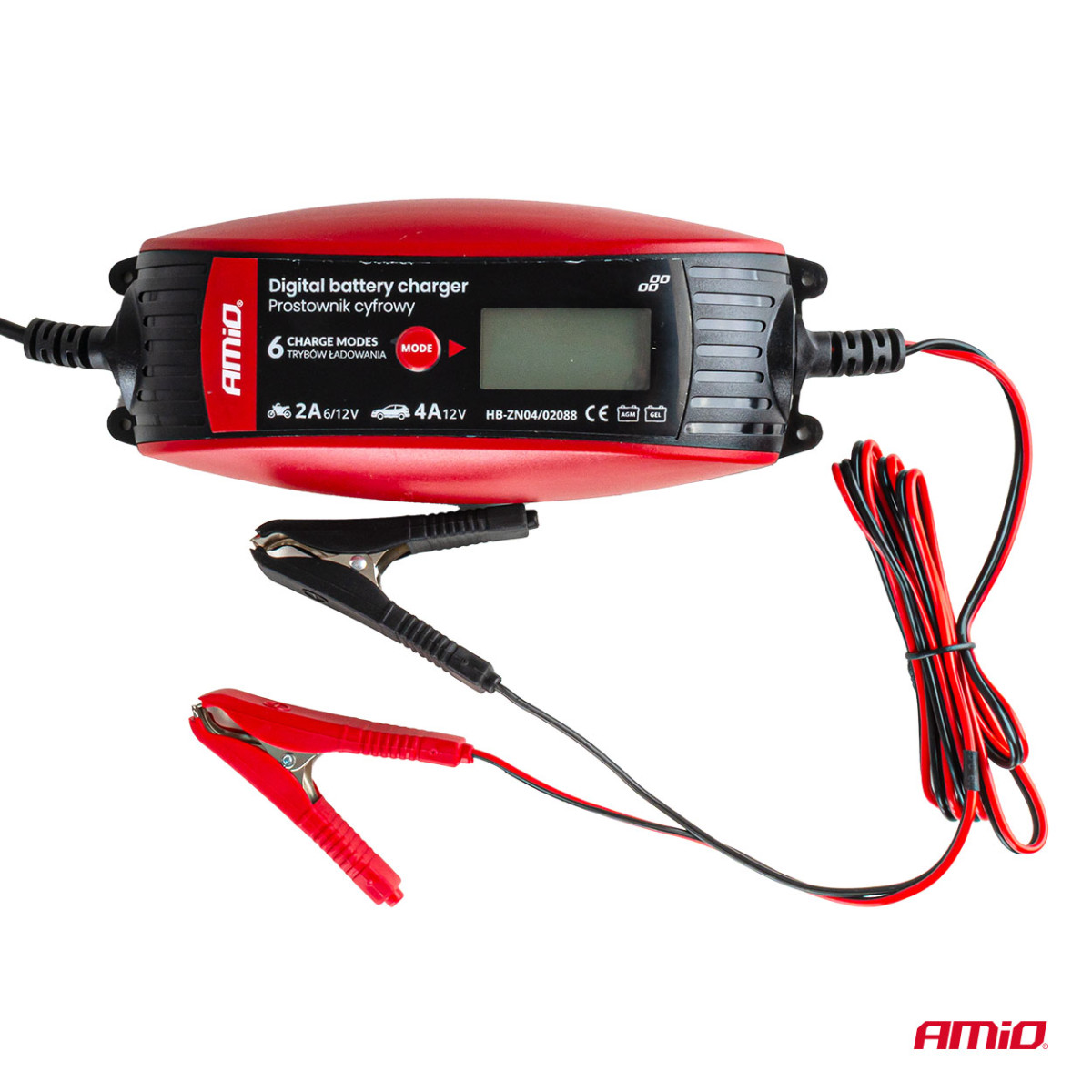 Digitālais akumulatora lādētājs DVL DBC 2A/4A 6V/12V AMIO-02088