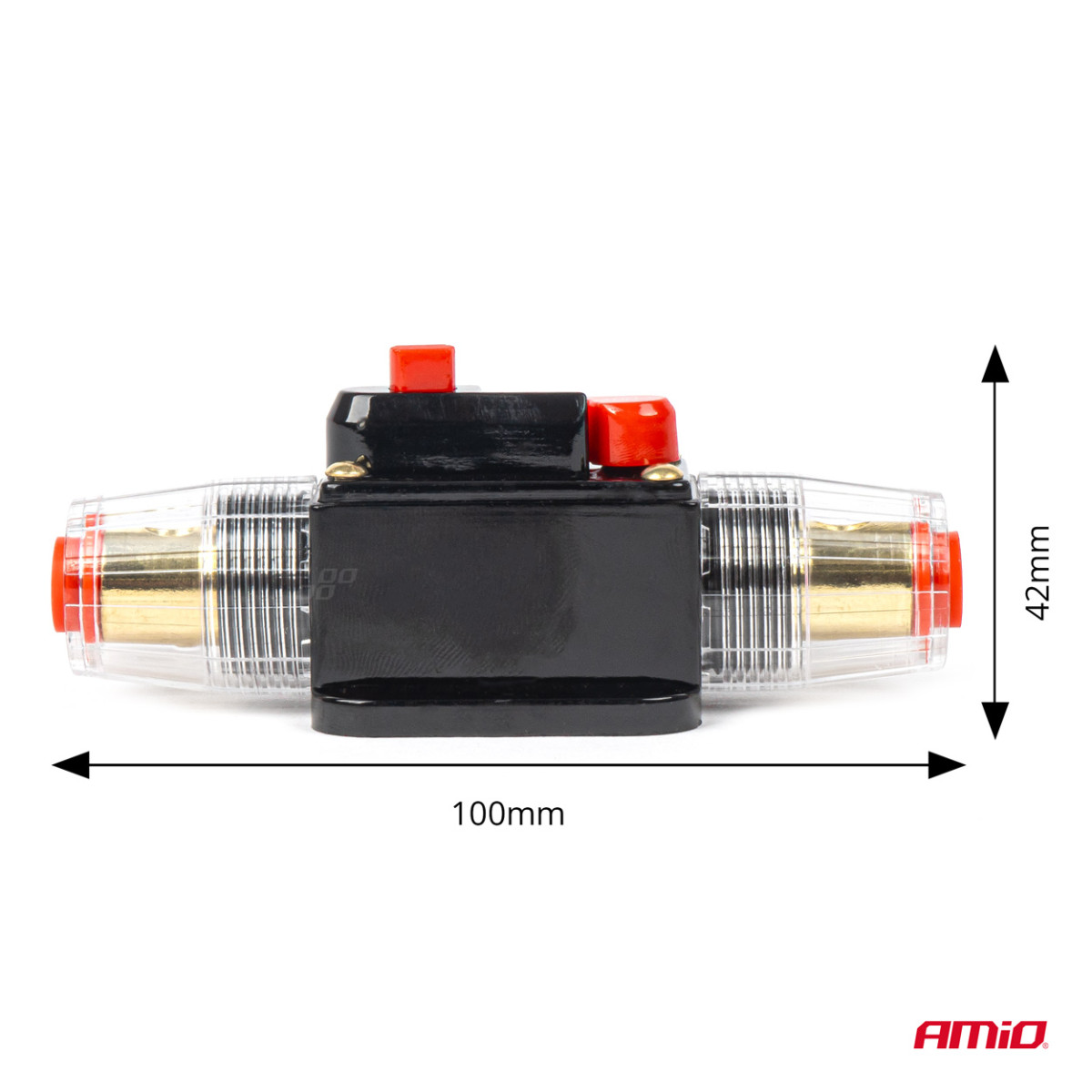 Automātiskais automašīnas drošinātājs/automātiskais slēdzis 12-48V 80A AMIO-03820