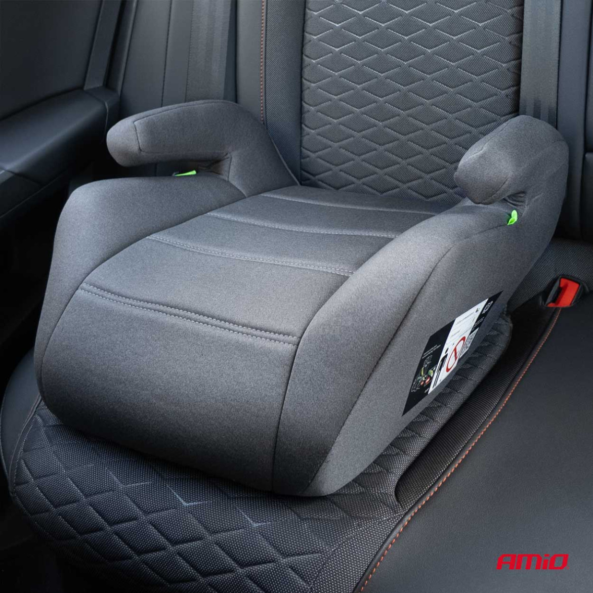 Automašīnas sēdekļa pastiprinātājs bērniem ar augumu 125–150 cm ECE R129 I-Size, AMIO-04661