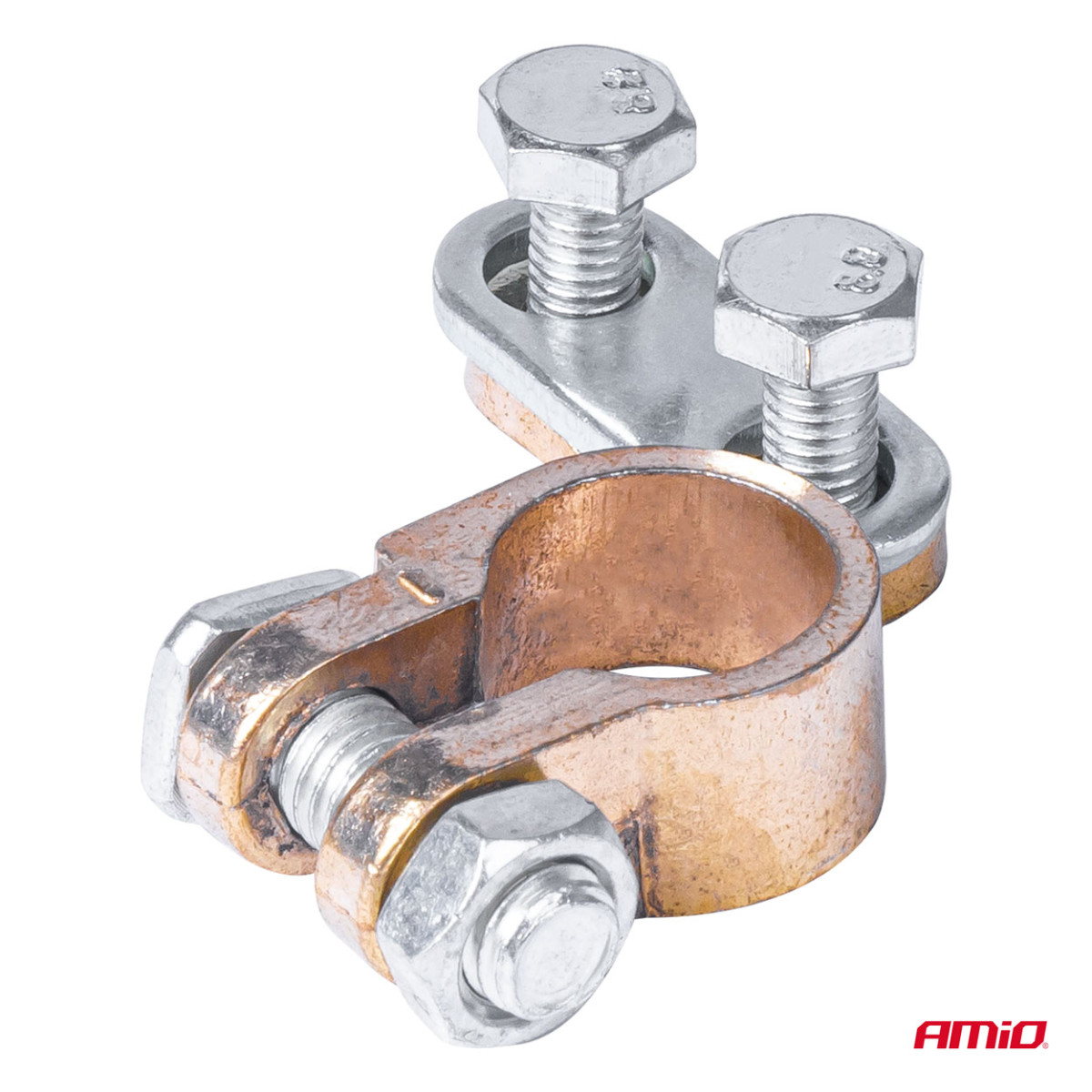 Akumulatora spailes 600 A, misiņa, 2 gab., AMIO-01161