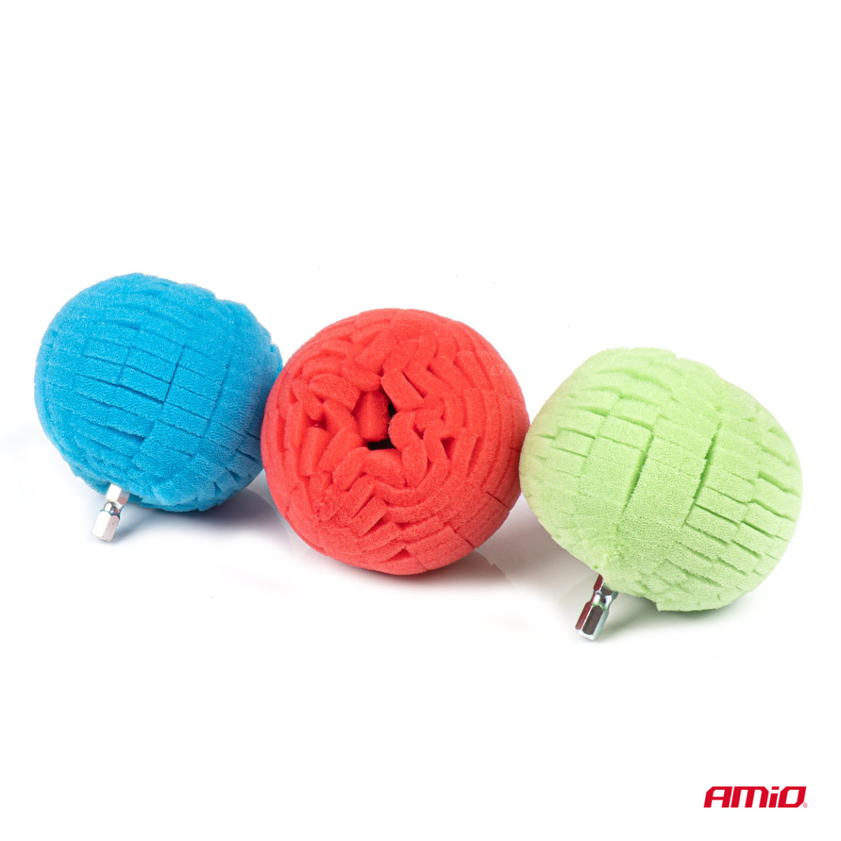 Apaļie riteņu pulēšanas sūkļi – komplekts, 80 mm AMIO-03702