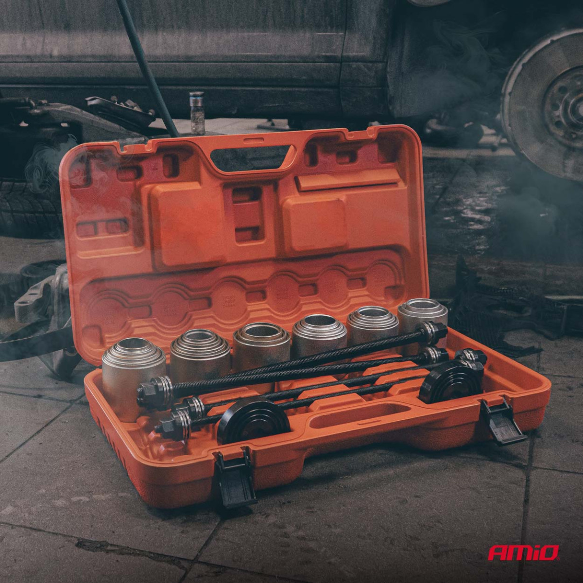 Uzmavu ievietošanas un izvilkšanas instrumentu komplekts, 26 gab. AMIO-04772