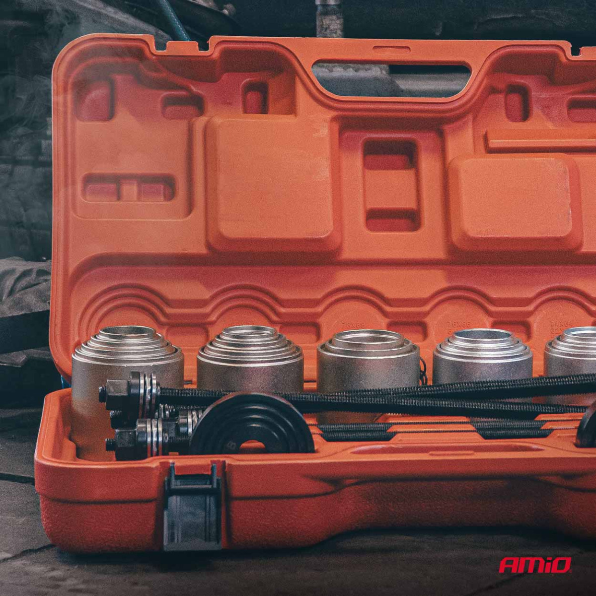 Uzmavu ievietošanas un izvilkšanas instrumentu komplekts, 26 gab. AMIO-04772