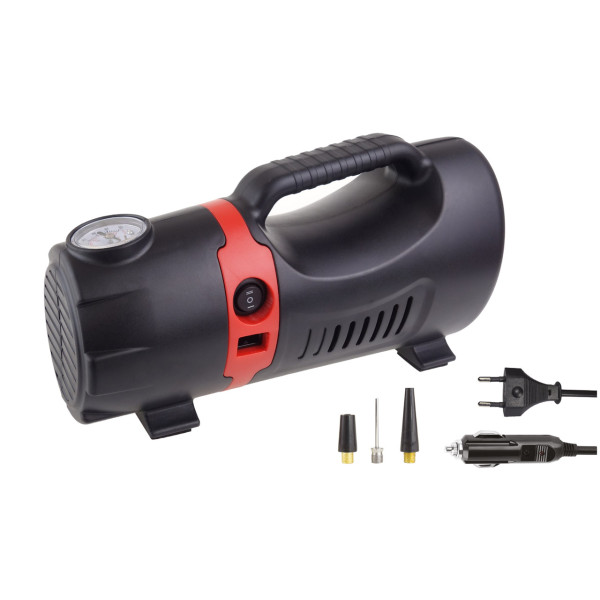 Automašīnas gaisa kompresors 12V/230V ACOMP-09 AMIO-02383