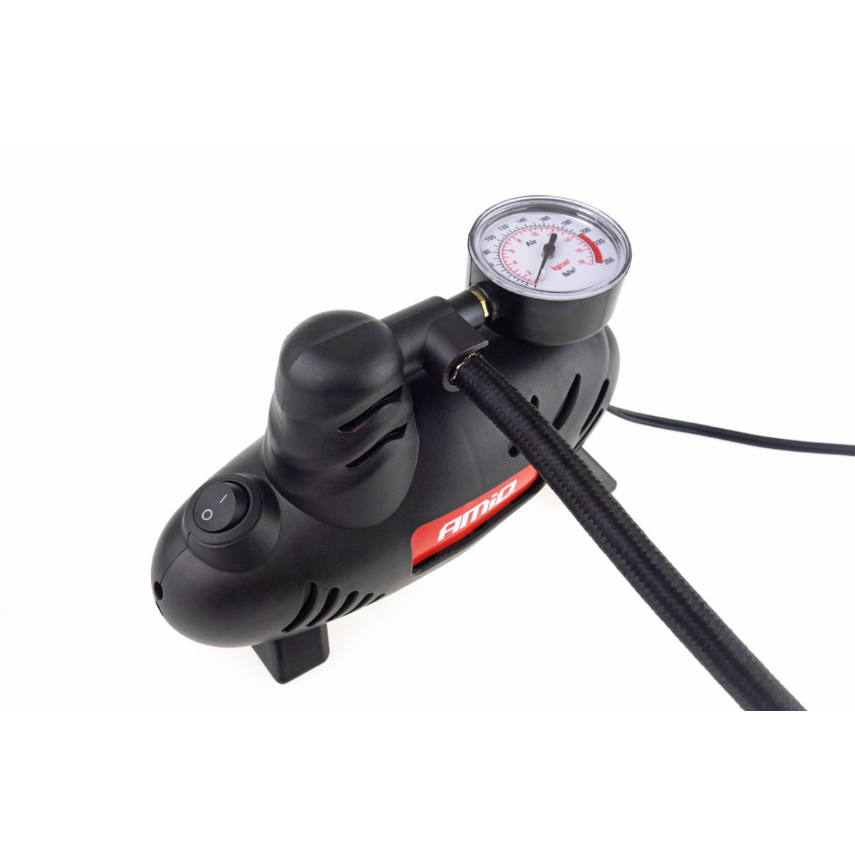 Automašīnas gaisa kompresors ar LED apgaismojumu 12V ACOMP-07 AMIO-02181