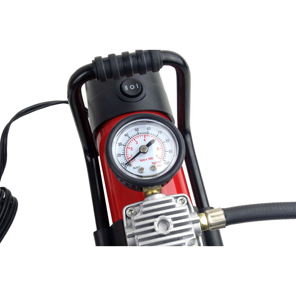 Automašīnas gaisa kompresors HQ ar LED apgaismojumu 12V ACOMP-06 AMIO-02180