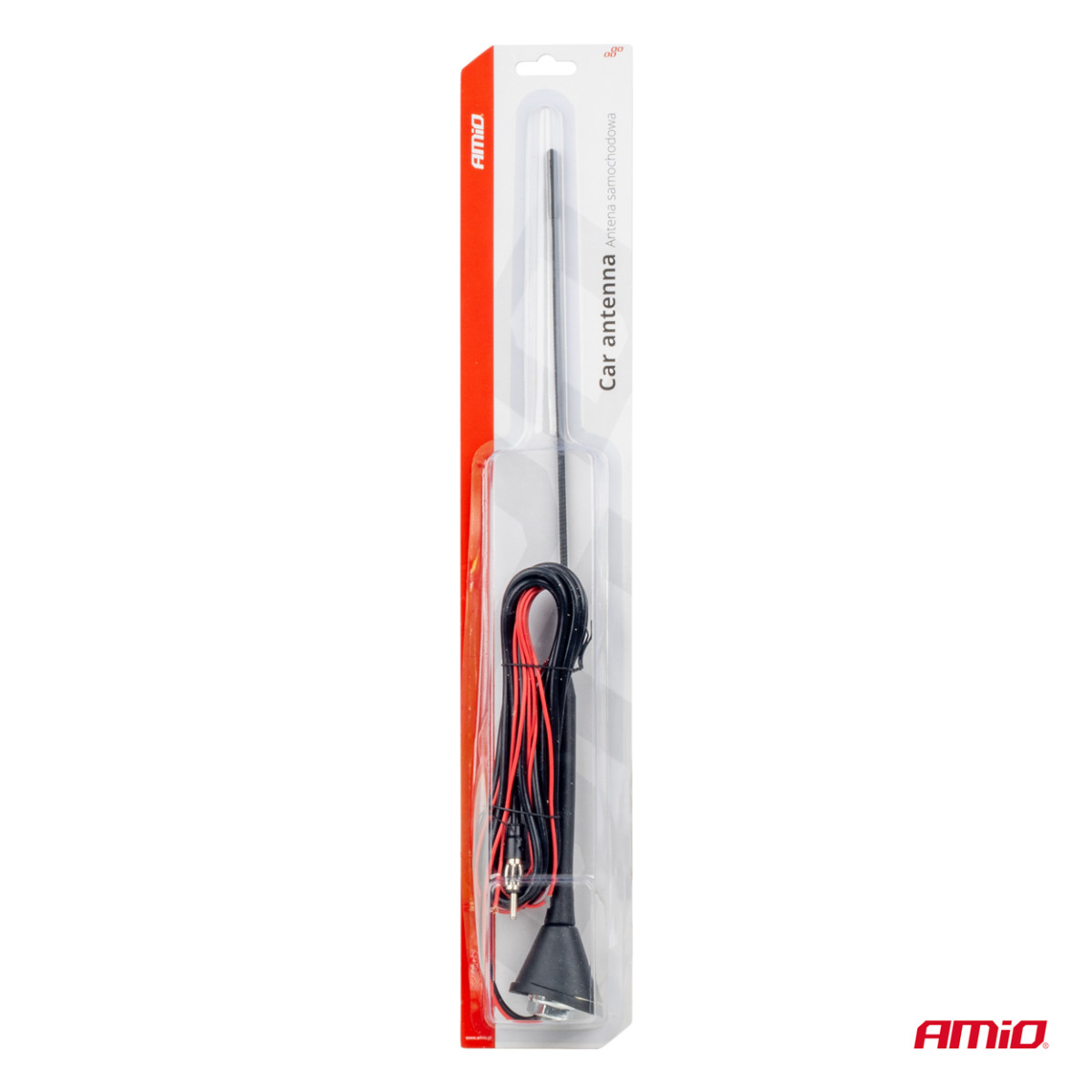 Automašīnas antena 40 cm ar pastiprinātāju, ANT08 AMIO-01511