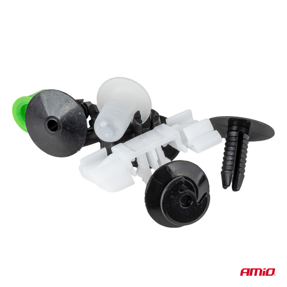 Automobiļu stiprinājuma tapu un klipšu komplekts, 290 gab. AMIO-04742