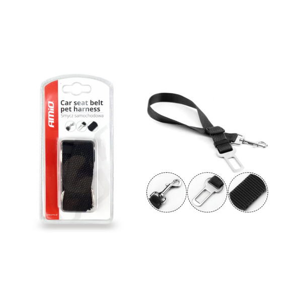 Automašīnas drošības josta mājdzīvniekam, 45-70 cm AMIO-02232