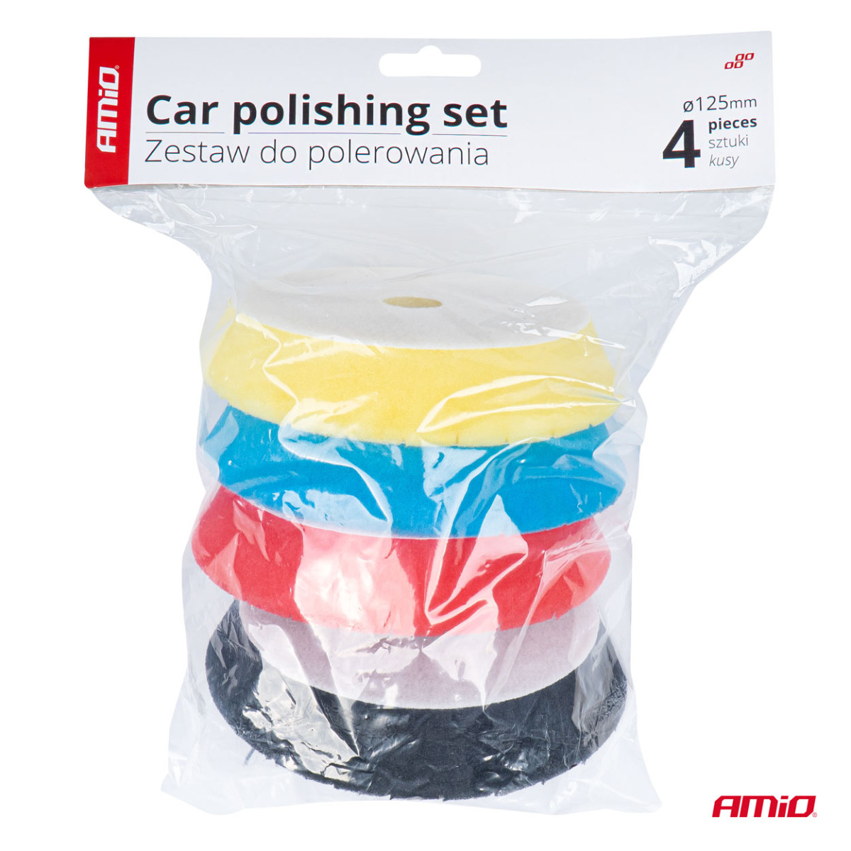 Pulēšanas disku komplekts, 4 gab. 150 mm AMIO-03711