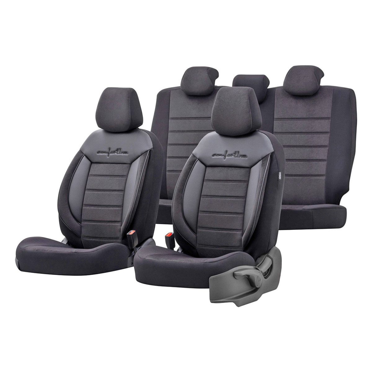 Universāli sēdekļu pārvalki OTOM, COMFORTLINE - melni