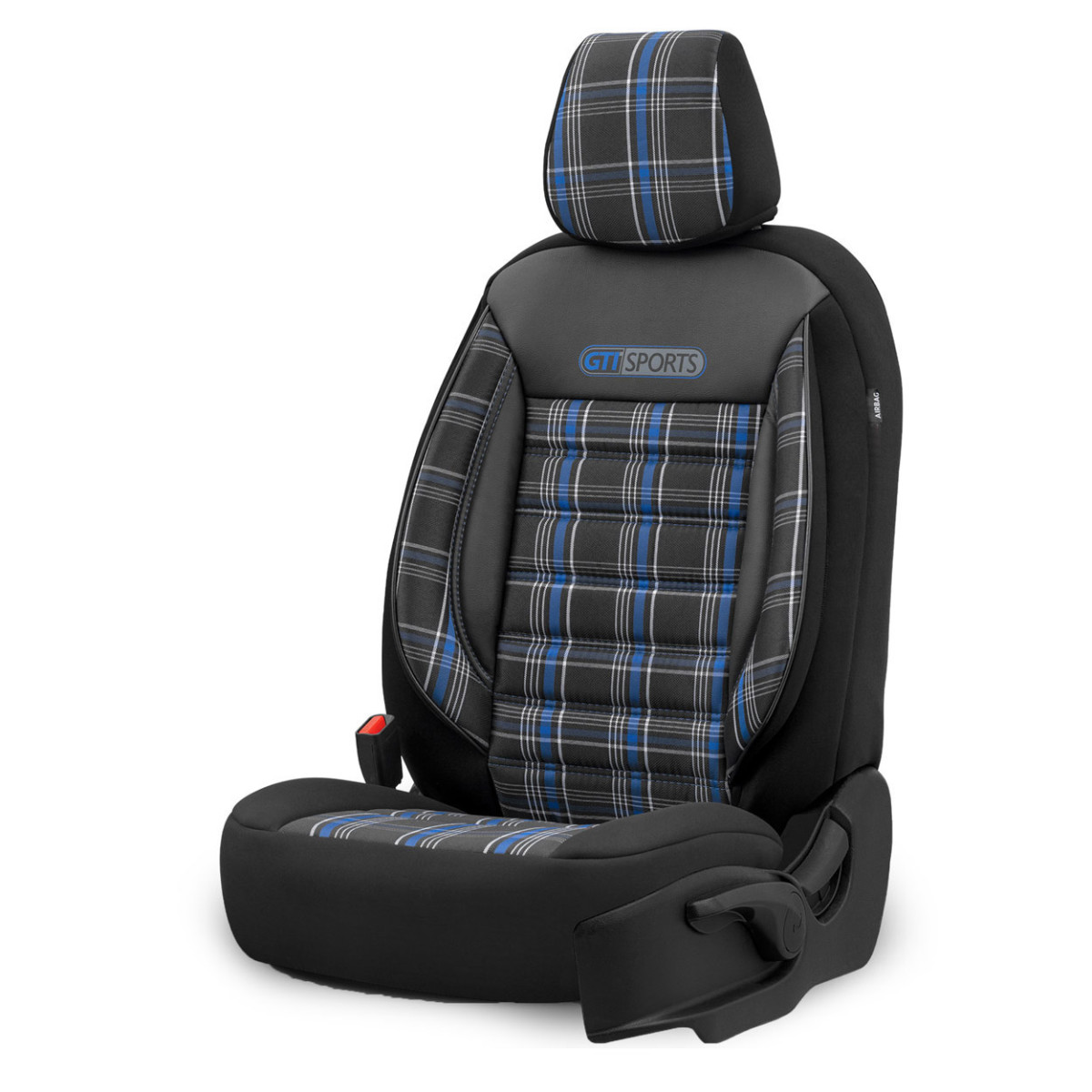 Automašīnu sēdekļu pārvalku komplekts OTOM, GTI - melns/zils