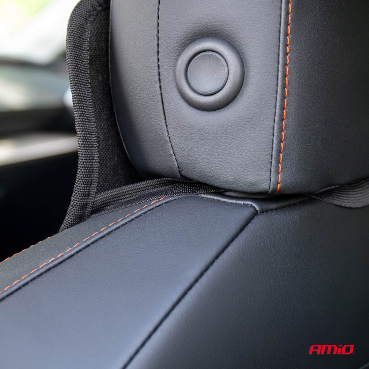 Automašīnas sēdekļa paklājiņš ar pērlītēm CSM-16, 45x120 cm - melns