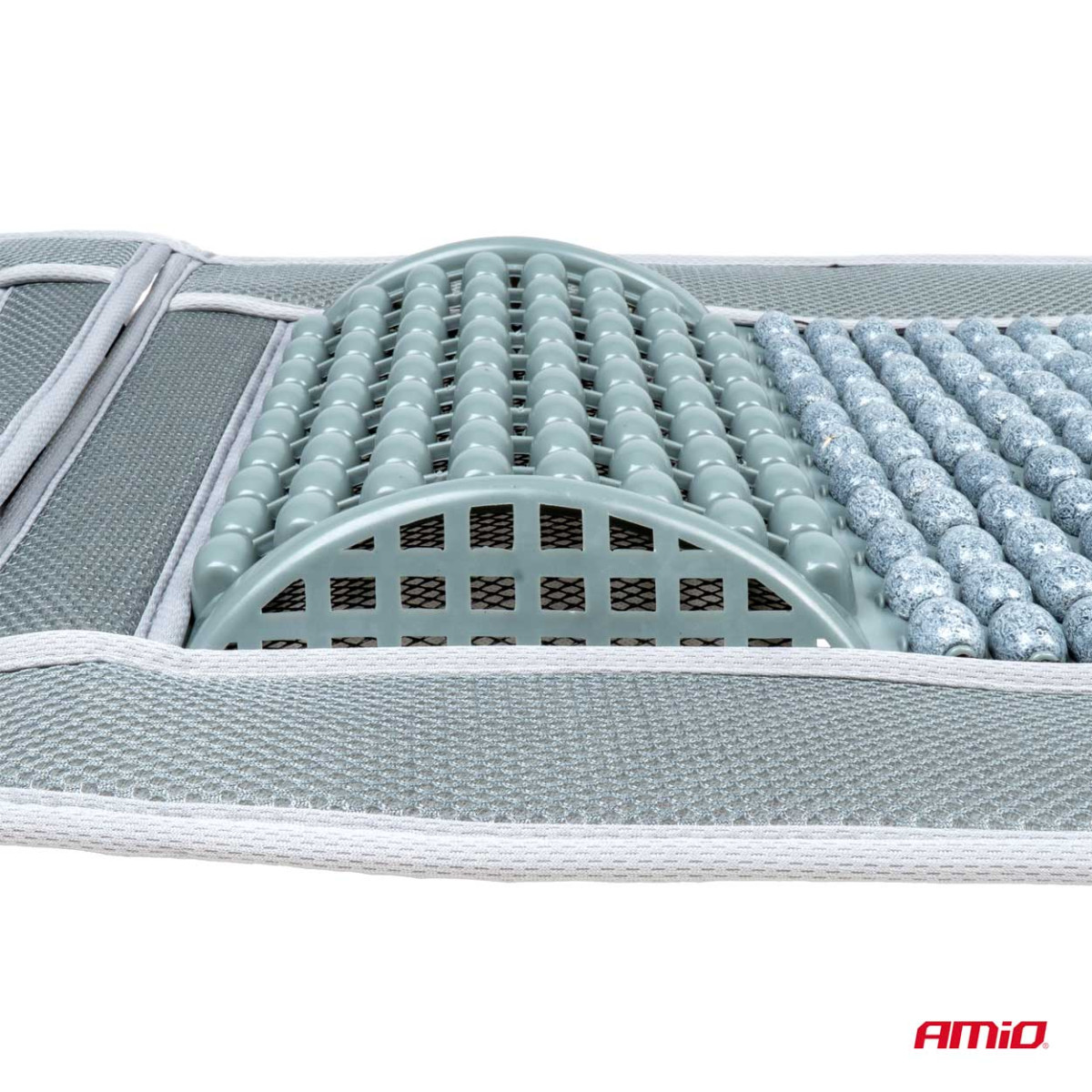 Automašīnas sēdekļa paklājiņš ar pērlītēm 97 x 44 cm - pelēks