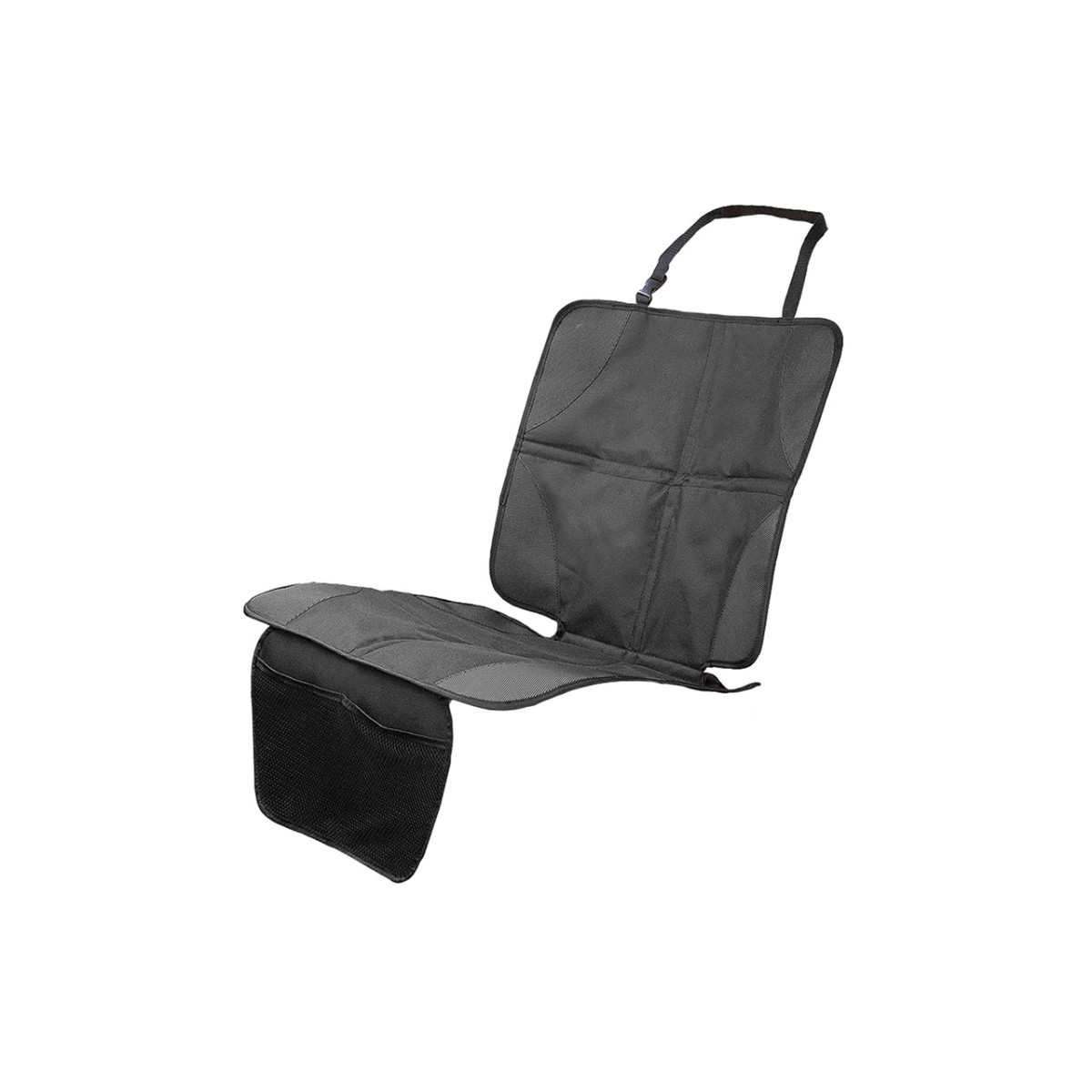 Sēdekļa aizsargs zem bērnu sēdeklīša, ar kabatu