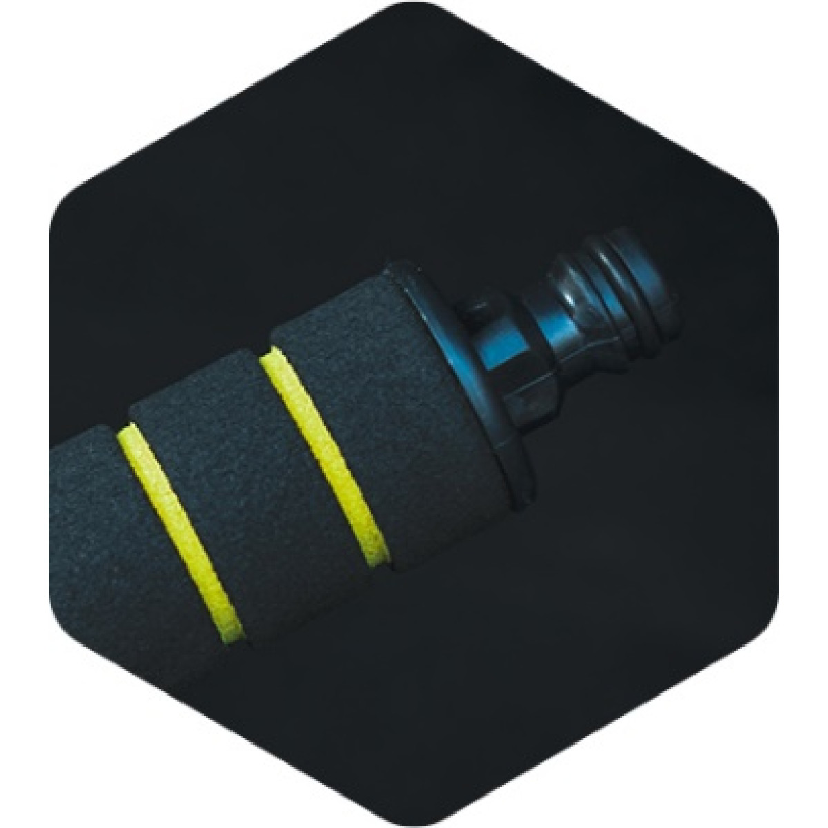 Automazgāšanas birste "Nice Touch" Premium ar ūdens smidzināšanas uzgali, mīksta, melni zila, 54 cm