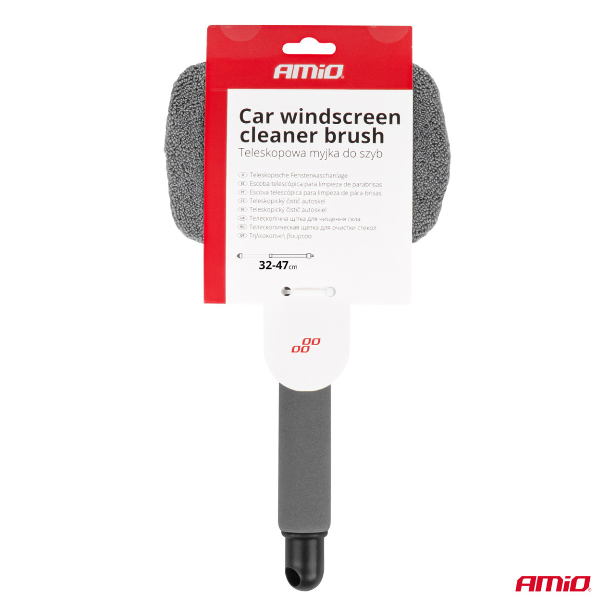Teleskopiska mikrošķiedras logu tīrīšanas birste 30,5/46 cm 