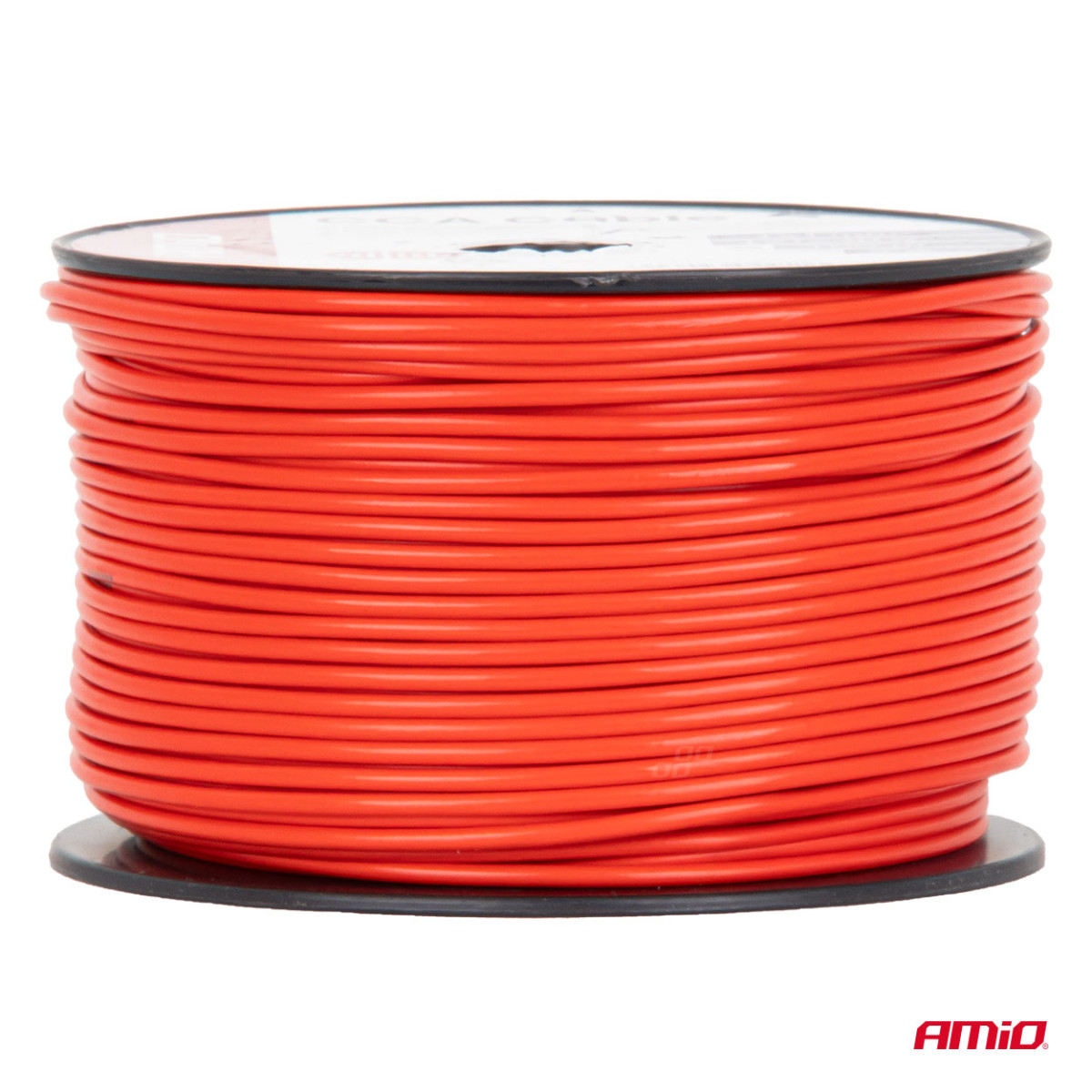Viendzīslu CCA kabelis, sarkans, 1x1mm² 100m 5A 12/230V AMIO-04451
