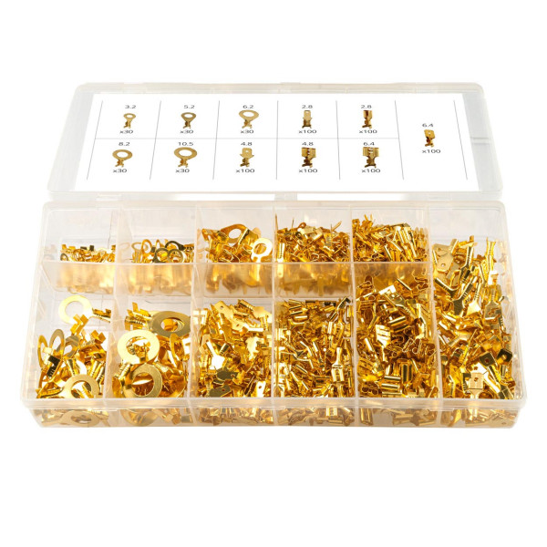 Automobiļu elektrisko savienotāju komplekts 750 gab., AMIO-03032