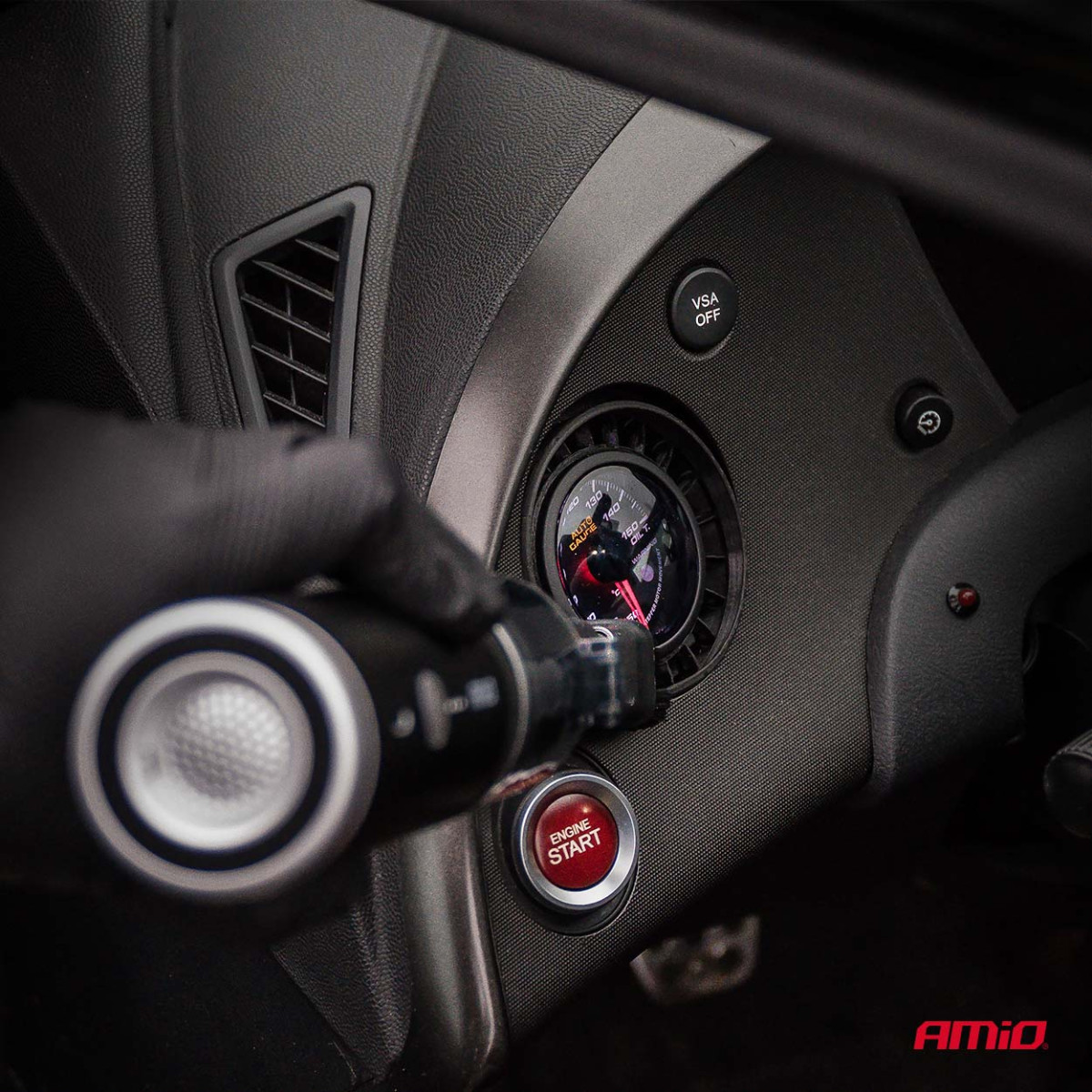 Bezvadu automašīnas sūknis ar sūkņa funkciju 100 W 20 kPa USB-C AMIO-04785